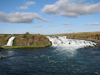 Der Árbæjarfoss in der Ytri-Rangá