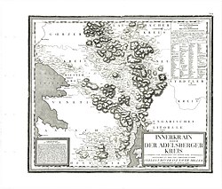 Мапа на Нотрањска од 18 век