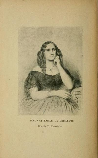 MADAME ÉMILE DE GIRARDIN. D’après T. Chassériau.