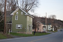 Along Pennsylvania Route 53 at Blain City