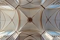 Le plafond de la cathédrale Saint-Sauveur de Bruges. Août 2018.