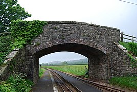 The bridge across the station