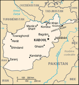 carte : Géographie de l'Afghanistan