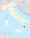 Catanzaro in Italy.svg