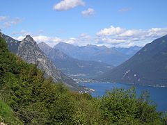 Il lago di Lugano verso Porlezza