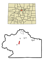 Location in Clear Creek County and the state of Colorado