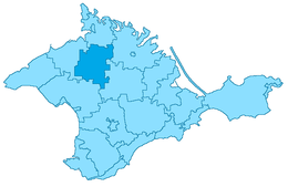 Distretto di Pervomajskoe Distretto di Pervomajs'ke – Mappa