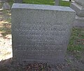 Grave marker for Gov. Nicholas Easton and his son Peter