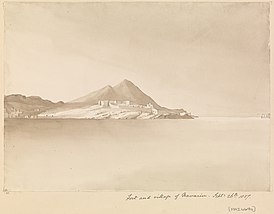 Вид на крепость с моря, 1857 год