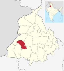 Distretto di Faridkot – Mappa