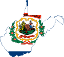 Flag-map of West Virginia.svg