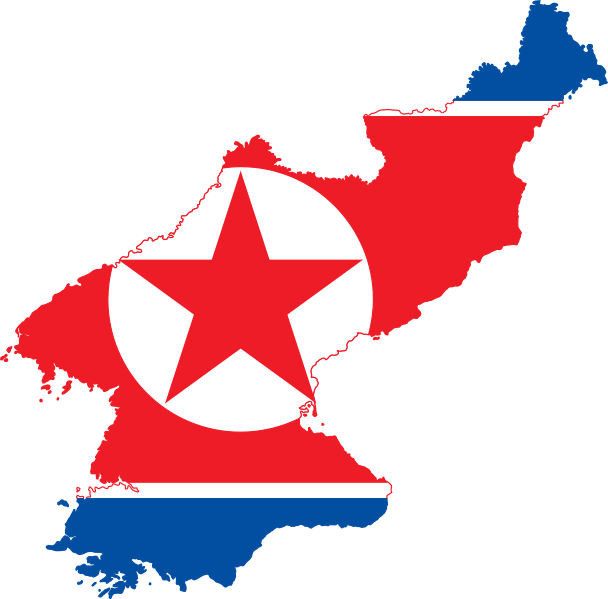 파일:Flag map of North Korea.svg