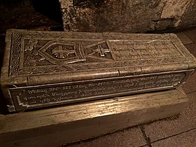 Sarcophagus of St. Grigoris in the funeral crypt