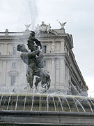 Mario Rutelli, Fontaine des Naïades (Rome, 1901), groupe de Glaucos