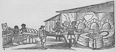 Fabricação do açúcar e rapadura, Brésil, 1648.