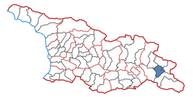 Location of the municipality within Georgia