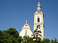 Der Turm der Franziskanerkirche in Gyöngyös