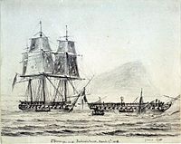 Minerve (1782) serving in the Royal Navy as HMS St Fiorenzo