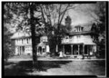 "Pencoyd" in the 1890s, from the southeast. Victorian additions by architect Allen Evans.