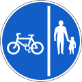 Shared pedestrian and cycle path