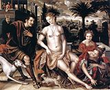 Давид и Вирсавия. 1562. Дерево, масло. Лувр, Париж
