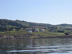 Bilde av Jølle, tatt fra havet mot øst