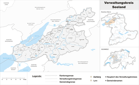 Localisation de Arrondissement administratif du Seeland