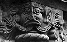 A sculpture of the mythical Green Man on the Church of St Mary and St David, Kilpeck Kilpeck Green Man.jpg