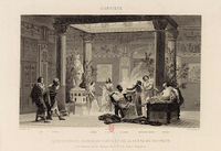 Répétition du joueur de flûte… (1861) d'après Gustave Boulanger.