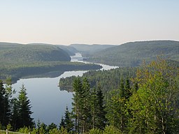 Wapizagonke Lake Set fra udsigtspunktet "Le passage"