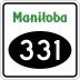 Provincial Road 331 marker