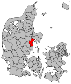 Kart over Aarhus kommune