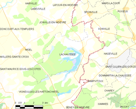 Mapa obce Lachaussée