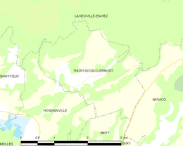 Thury-sous-Clermont – Mappa