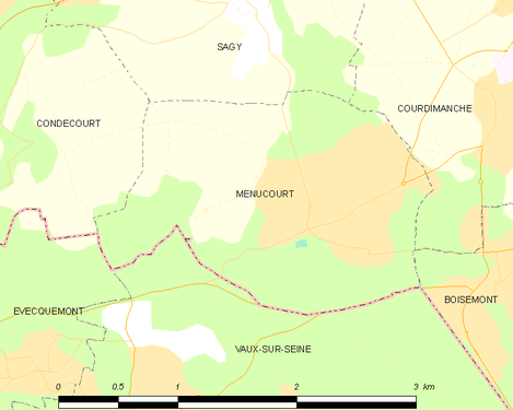 Carte de la commune.