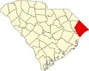 Map of South Carolina highlighting Horry County Map of South Carolina highlighting Horry County.svg