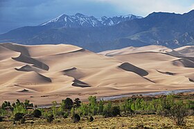 Vue depuis les Great Sand Dunes.