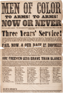 Men of Color Civil War Recruitment Broadside (1863), signed by Smith