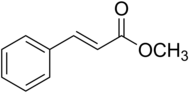 Skeletal formula of methyl cinnamate