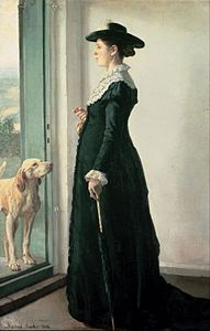 Michael Ancher, Portræt af min kone. Maleren Anna Ancher, 1884