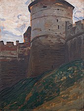 Башня на картине Н. К. Рериха (1903 год)