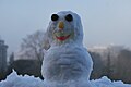 Boneco de neve na Estrada.