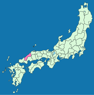 石見國在日本的位置