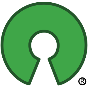 The Open Source Initiative keyhole.
