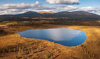Paysage du parc national de Pallas-Yllästunturi, en Laponie. (définition réelle 4 120 × 2 435)