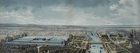 Панорамный вид на выставку Universelle, 1878.
