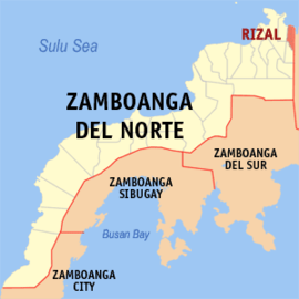 Rizal na Zamboanga do Norte Coordenadas : 8°31'38"N, 123°33'6"E