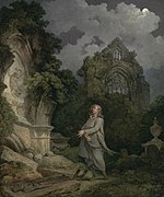 A Philosopher in a Moonlit Churchyard (1790) sáng tác bởi Philip James de Loutherbourg