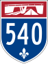 Autoroute 540 shield