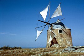 Typische Windmühle